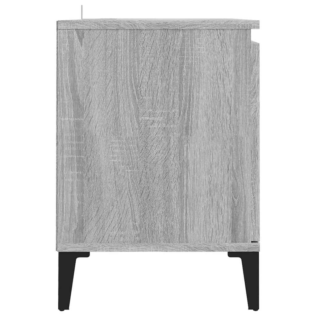 Έπιπλο Τηλεόρασης Γκρι Sonoma 103,5x35x50 εκ. Μεταλλικά Πόδια