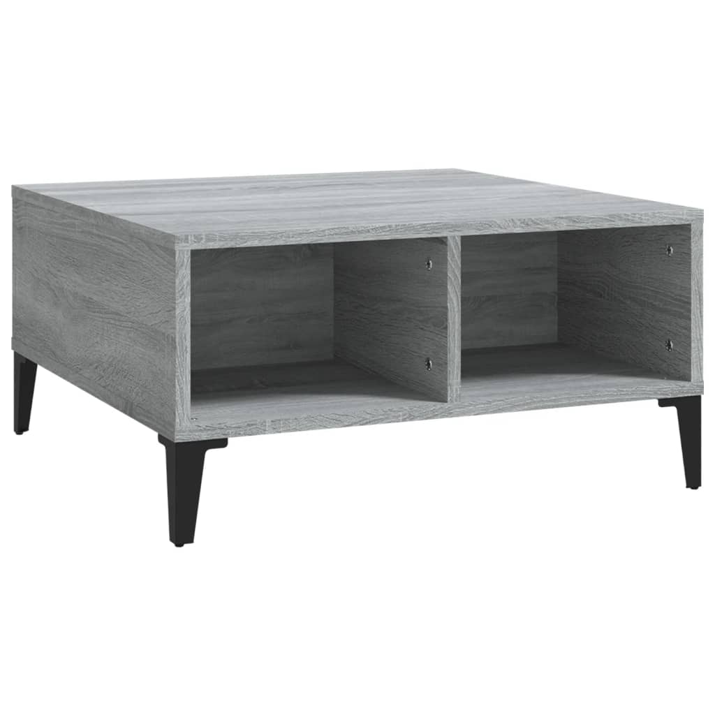 Τραπεζάκι Σαλονιού Γκρι Sonoma 60 x 60 x 30 εκ. από Επεξ. Ξύλο