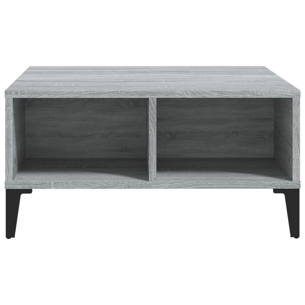 Τραπεζάκι Σαλονιού Γκρι Sonoma 60 x 60 x 30 εκ. από Επεξ. Ξύλο