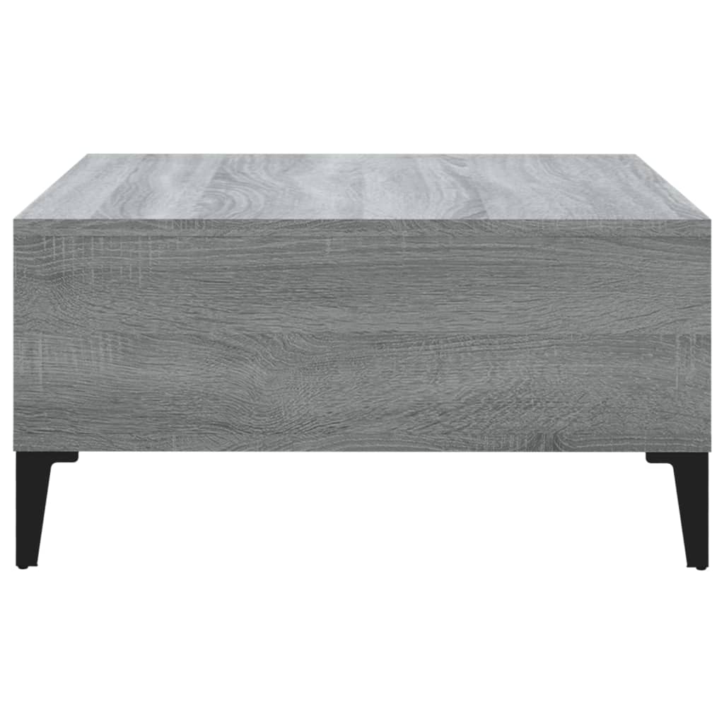 Τραπεζάκι Σαλονιού Γκρι Sonoma 60 x 60 x 30 εκ. από Επεξ. Ξύλο