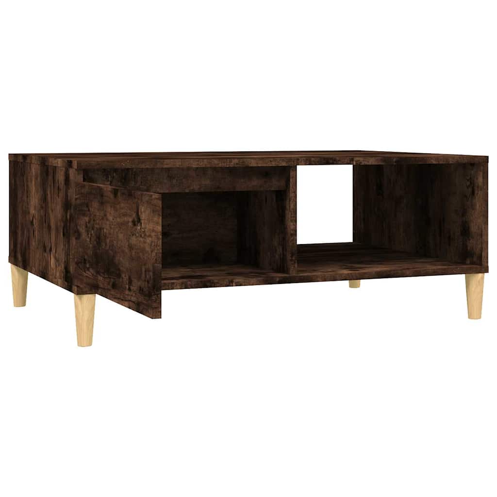 Τραπεζάκι Σαλονιού Καπνιστή Δρυς 90x60x35 εκ. από Επεξ. Ξύλο - Pakobazaar