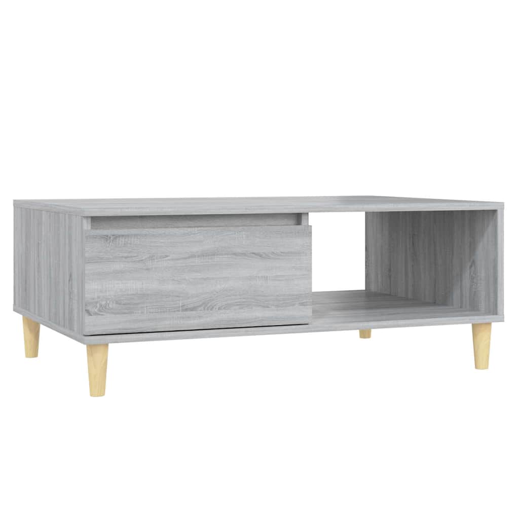 Τραπεζάκι Σαλονιού Γκρι Sonoma 90x60x35 εκ. Επεξεργασμένο Ξύλο