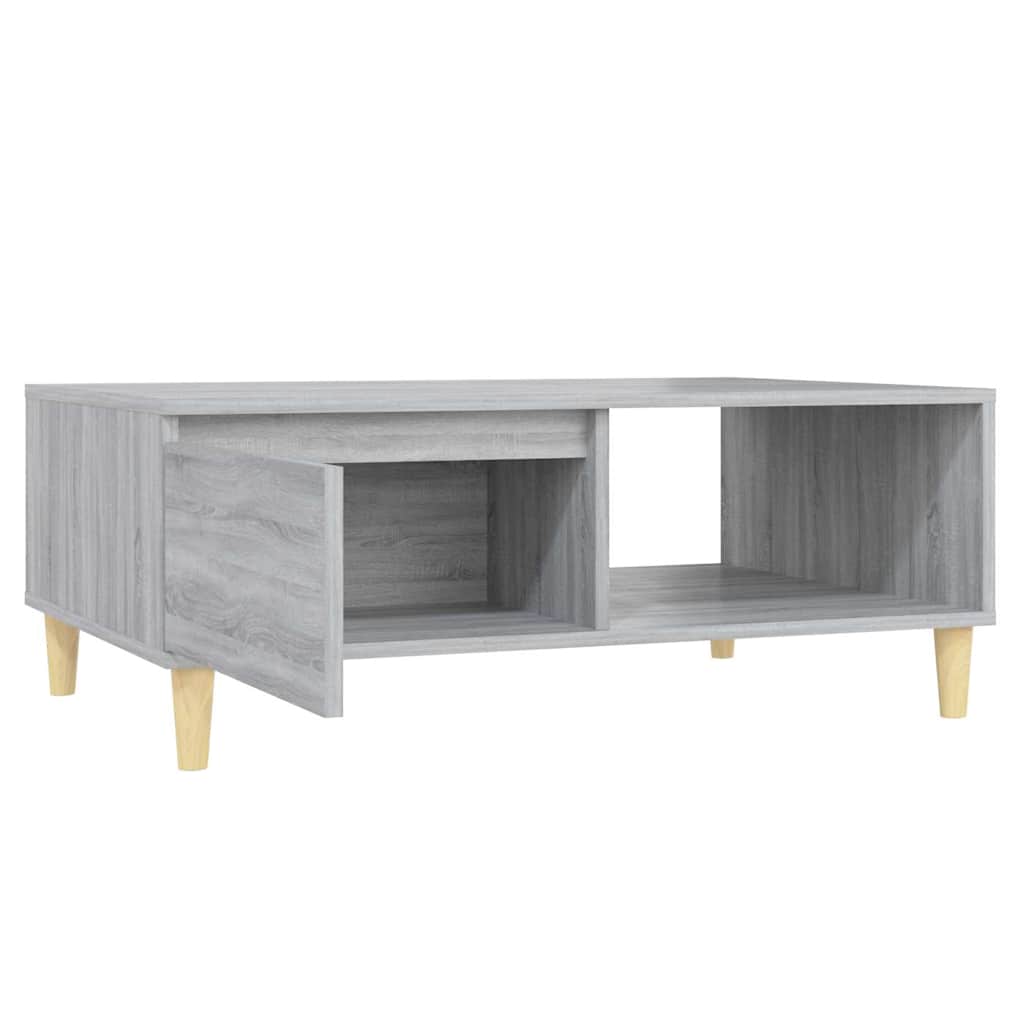 Τραπεζάκι Σαλονιού Γκρι Sonoma 90x60x35 εκ. Επεξεργασμένο Ξύλο