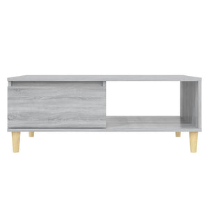 Τραπεζάκι Σαλονιού Γκρι Sonoma 90x60x35 εκ. Επεξεργασμένο Ξύλο