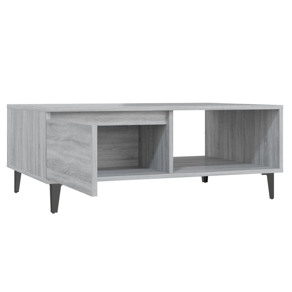 Τραπεζάκι Σαλονιού Γκρι Sonoma 90x60x35 εκ. Επεξεργασμένο Ξύλο