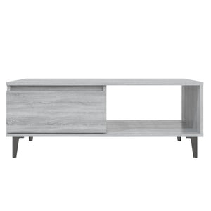 Τραπεζάκι Σαλονιού Γκρι Sonoma 90x60x35 εκ. Επεξεργασμένο Ξύλο