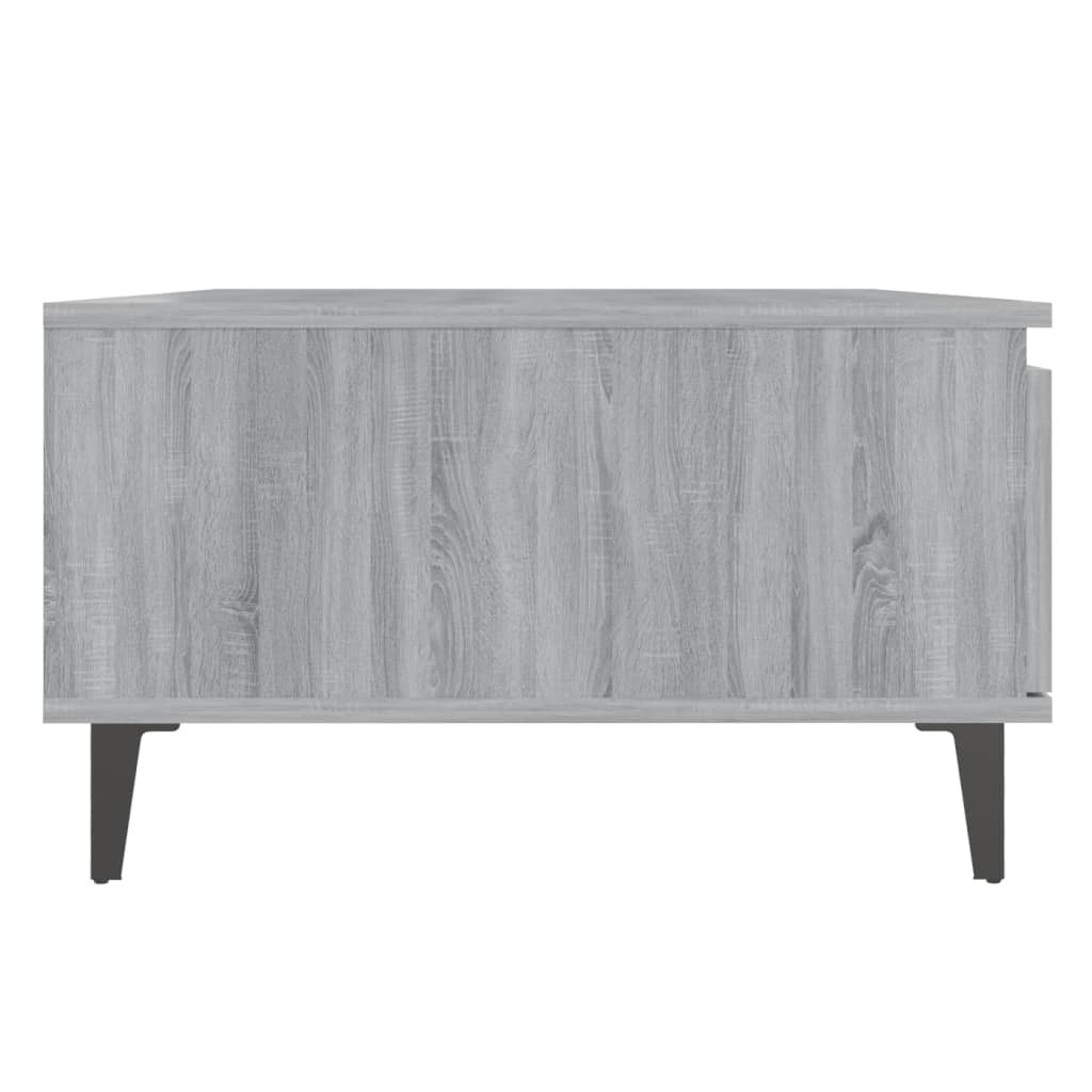Τραπεζάκι Σαλονιού Γκρι Sonoma 90x60x35 εκ. Επεξεργασμένο Ξύλο