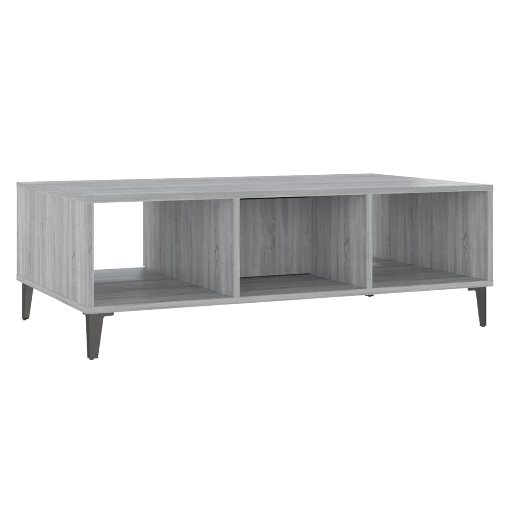 Τραπεζάκι Σαλονιού Γκρι Sonoma 103,5x60x35 εκ. από Μοριοσανίδα - Pakobazaar