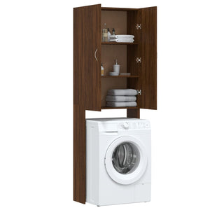 Ντουλάπι Πλυντηρίου Καφέ Δρυς 64 x 25,5 x 190 εκ. - Pakobazaar