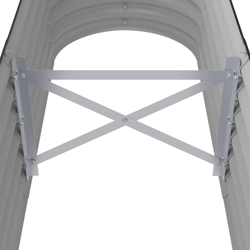 Ζαρντινιέρα Υπερυψ. Ανθρακί 114x40x36 εκ. Γαλβανισμένος χάλυβας