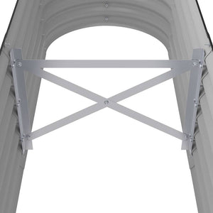 Ζαρντινιέρα Υπερυψ. Ανθρακί 114x40x36 εκ. Γαλβανισμένος χάλυβας