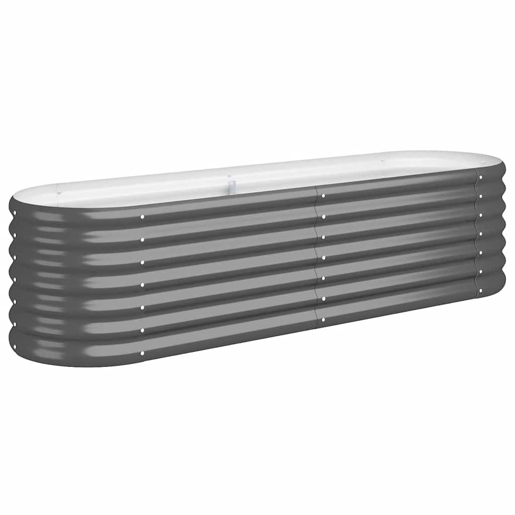 Ζαρντινιέρα Ανθρακί 152x40x36 εκ Γαλβανισμένος χάλυβας