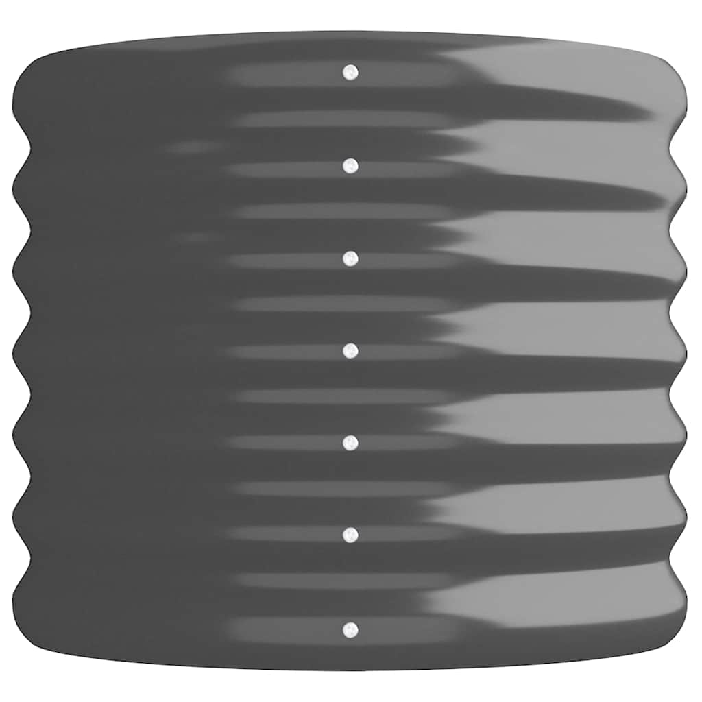 Ζαρντινιέρα Ανθρακί 152x40x36 εκ Γαλβανισμένος χάλυβας