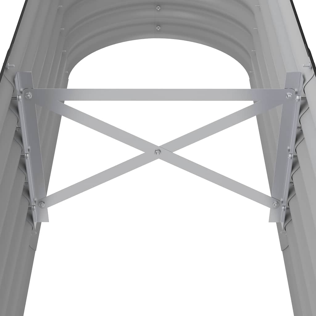 Ζαρντινιέρα Ανθρακί 152x40x36 εκ Γαλβανισμένος χάλυβας