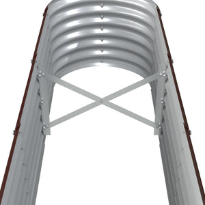 Ζαρντινιέρα Καφέ 260x40x36 εκ. Γαλβανισμένος χάλυβας