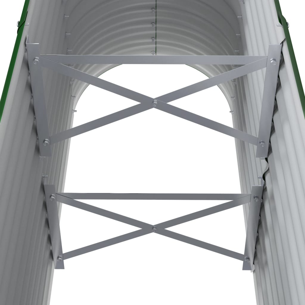 Ζαρντινιέρα Πράσινη 114x40x68 εκ Γαλβανισμένος χάλυβας