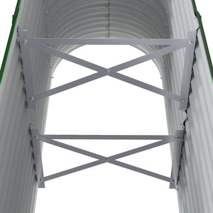 Ζαρντινιέρα Πράσινη 114x40x68 εκ Γαλβανισμένος χάλυβας