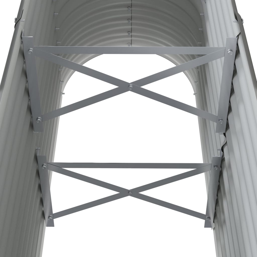 Ζαρντινιέρα Γκρι 114x40x68 εκ. Γαλβανισμένος χάλυβας