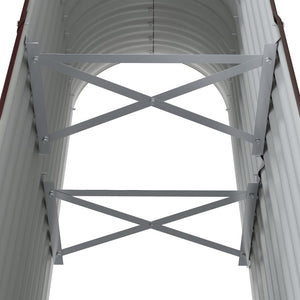 Ζαρντινιέρα Καφέ 114x40x68 εκ. Γαλβανισμένος χάλυβας