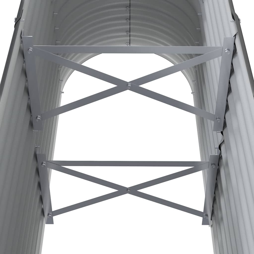 Ζαρντινιέρα Ανθρακί 114x40x68 εκ Γαλβανισμένος χάλυβας