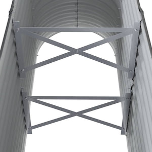 Ζαρντινιέρα Ανθρακί 114x40x68 εκ Γαλβανισμένος χάλυβας