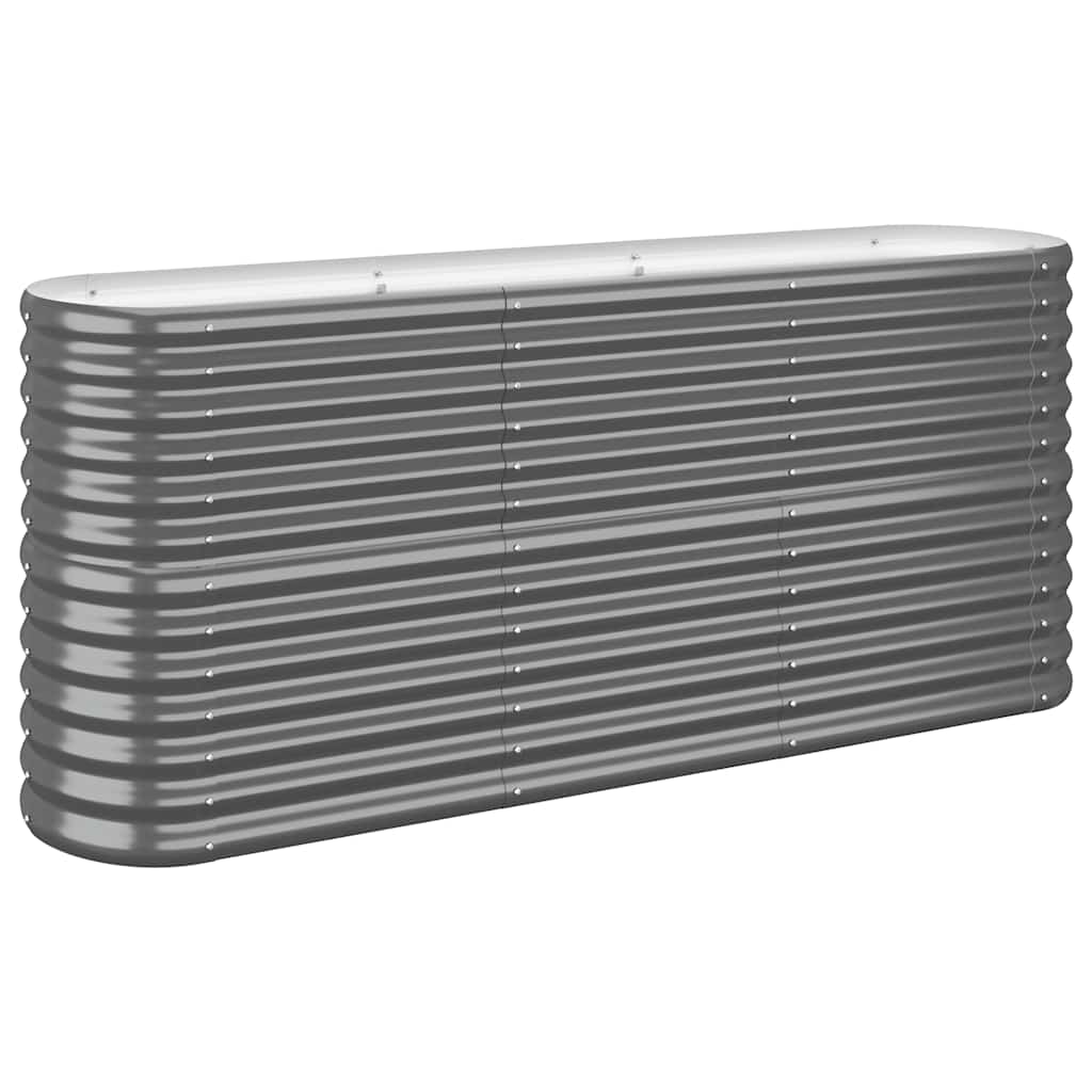 Ζαρντινιέρα Ανθρακί 152x40x68 εκ Γαλβανισμένος χάλυβας