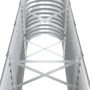 Ζαρντινιέρα Γκρι 332x40x68 εκ. Γαλβανισμένος χάλυβας