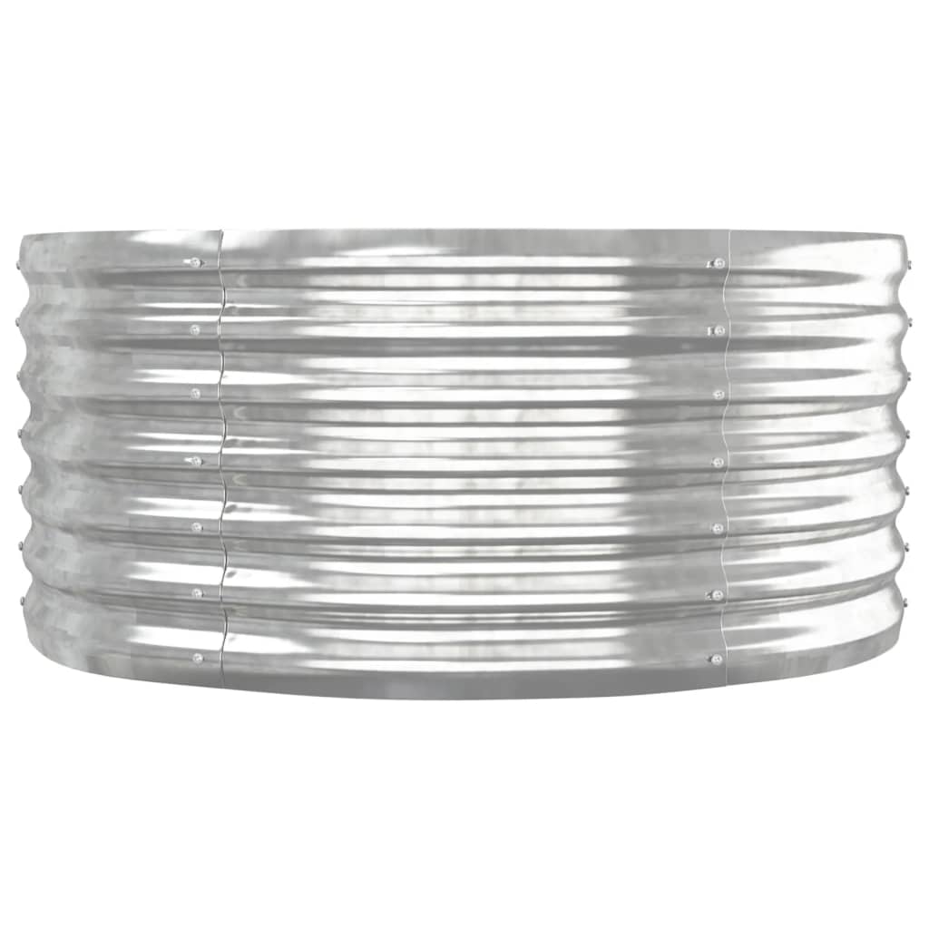 Ζαρντινιέρα Ασημί 152x80x36 εκ. Γαλβανισμένος χάλυβας - Pakobazaar