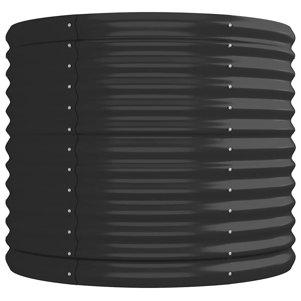 Ζαρντινιέρα Ανθρακί 224x80x68 εκ Γαλβανισμένος χάλυβας