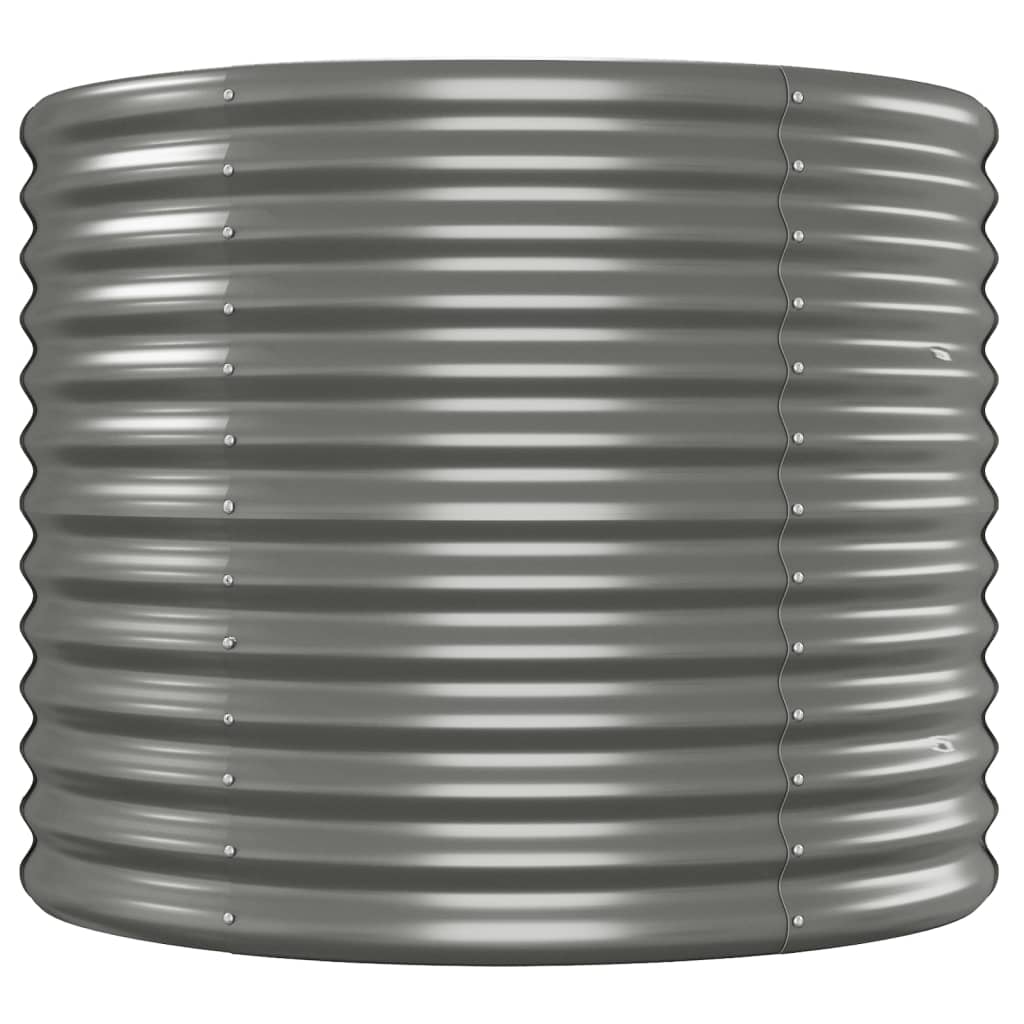 Ζαρντινιέρα Γκρι 620x80x68 εκ. Ατσάλι με Ηλεκτρ. Βαφή Πούδρας