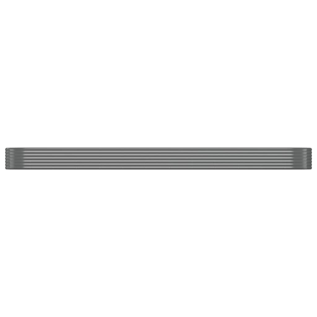 Ζαρντινιέρα Γκρι 507x100x36 εκ. Γαλβανισμένος χάλυβας - Pakobazaar