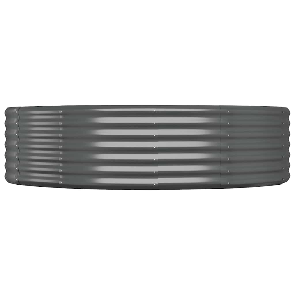 Ζαρντινιέρα Ανθρακί 140x140x36εκ Γαλβανισμένος χάλυβας