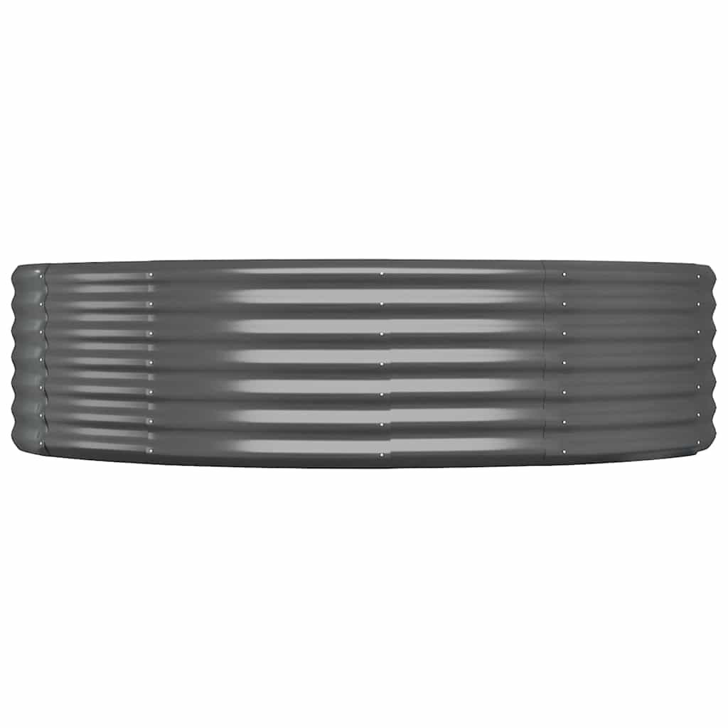 Ζαρντινιέρα Ανθρακί 214x140x36εκ Γαλβανισμένος χάλυβας