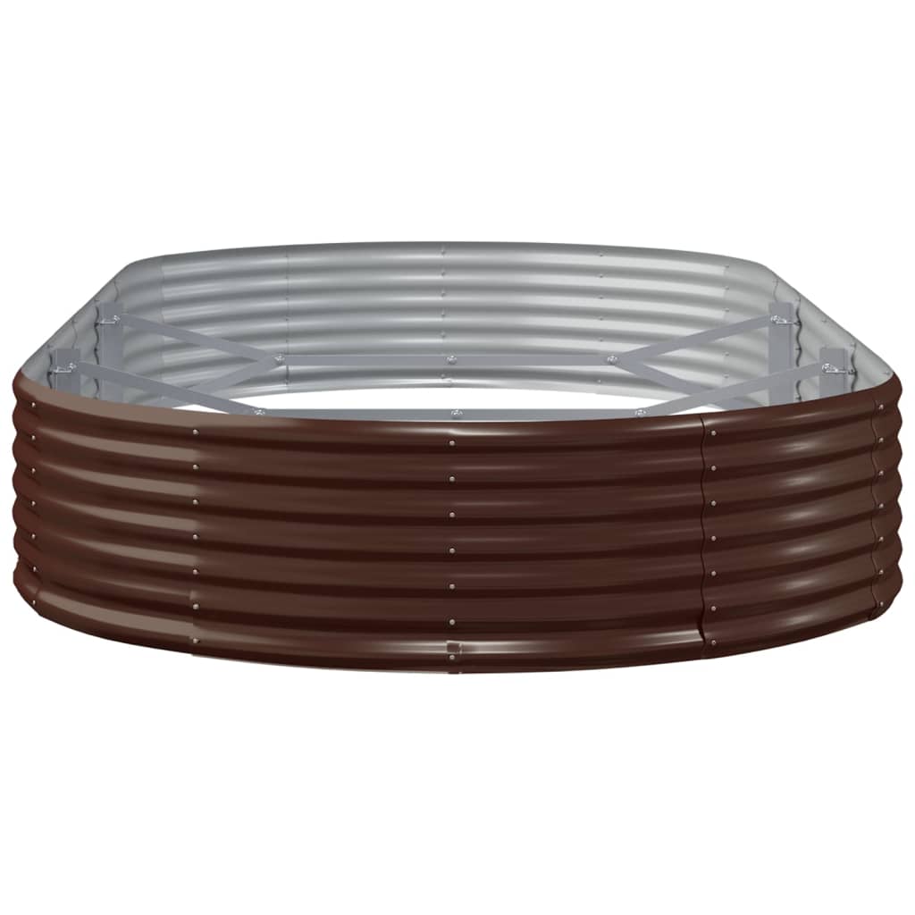 Ζαρντινιέρα Καφέ 296x140x36 εκ. Γαλβανισμένος χάλυβας - Pakobazaar