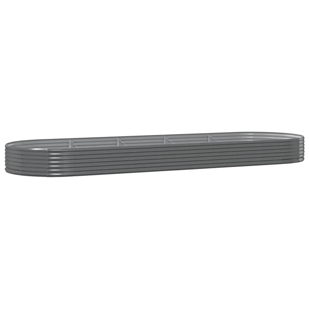 Ζαρντινιέρα Γκρι 450x140x36 εκ. Γαλβανισμένος χάλυβας