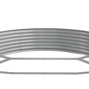 Ζαρντινιέρα Γκρι 450x140x36 εκ. Γαλβανισμένος χάλυβας