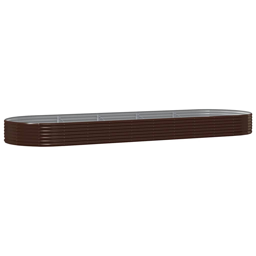 Ζαρντινιέρα Καφέ 450x140x36 εκ. Γαλβανισμένος χάλυβας - Pakobazaar