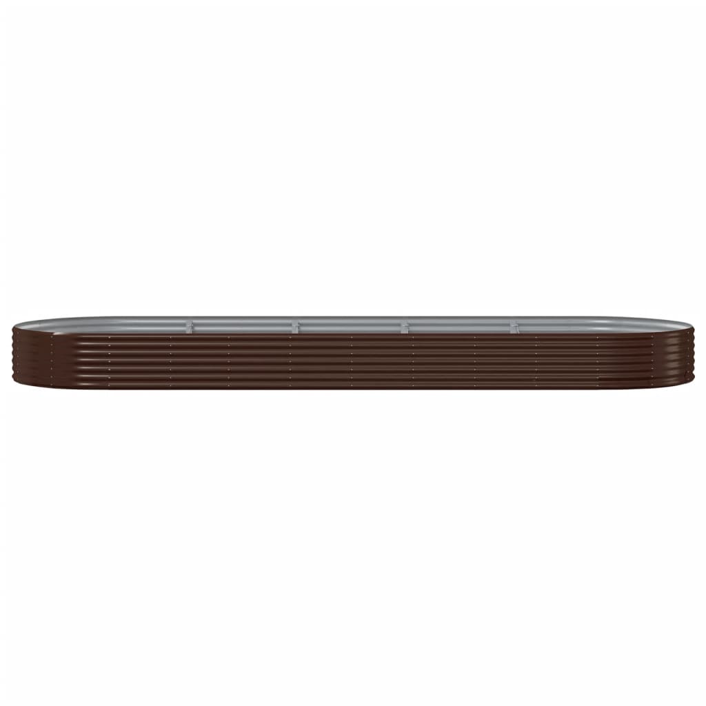 Ζαρντινιέρα Καφέ 450x140x36 εκ. Γαλβανισμένος χάλυβας - Pakobazaar