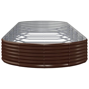 Ζαρντινιέρα Καφέ 450x140x36 εκ. Γαλβανισμένος χάλυβας - Pakobazaar