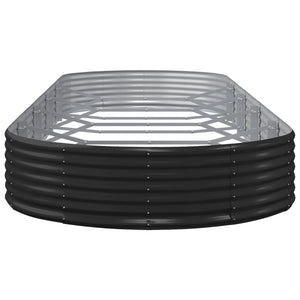 Ζαρντινιέρα Ανθρακί 450x140x36εκ Γαλβανισμένος χάλυβας