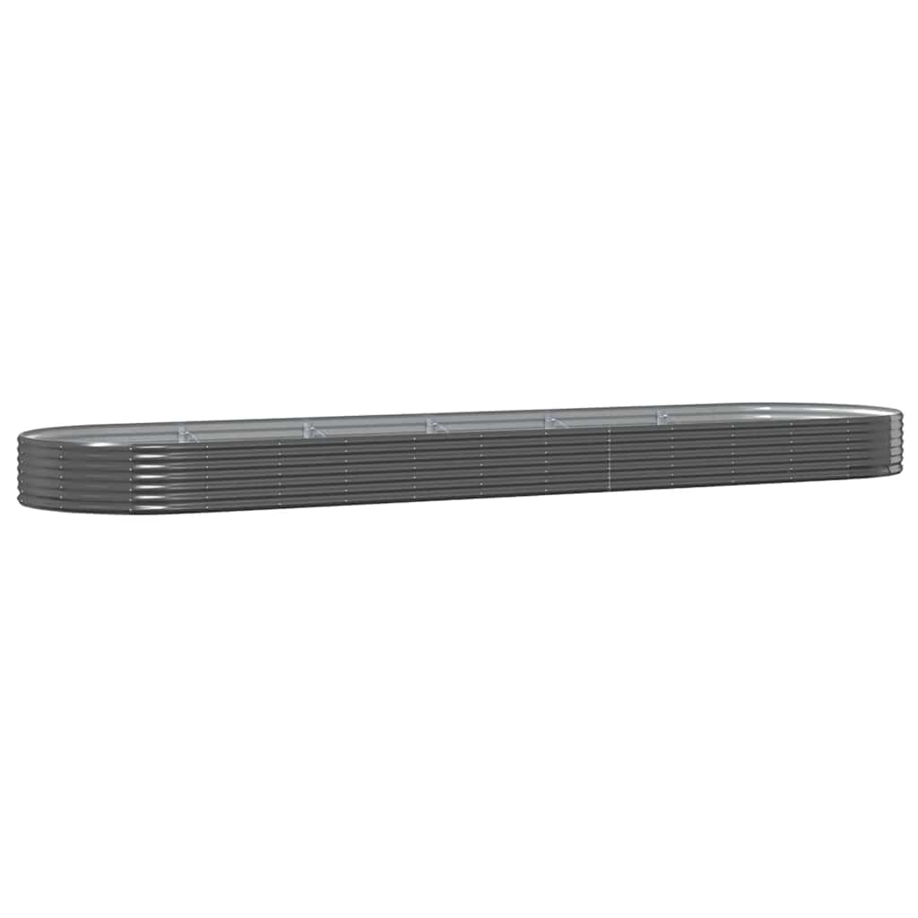 Ζαρντινιέρα Ανθρακί 523x140x36εκ Γαλβανισμένος χάλυβας - Pakobazaar
