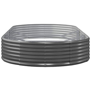 Ζαρντινιέρα Ανθρακί 600x140x36εκ Γαλβανισμένος χάλυβας - Pakobazaar