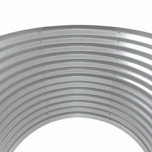 Ζαρντινιέρα Ασημί 100x100x68 εκ. Γαλβανισμένος χάλυβας