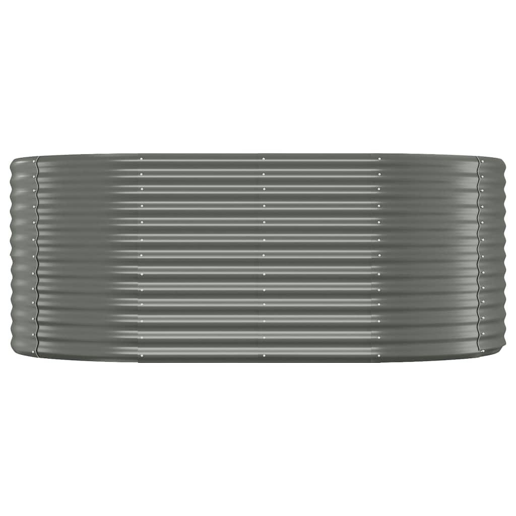 Ζαρντινιέρα Γκρι 175x100x68 εκ. Γαλβανισμένος χάλυβας