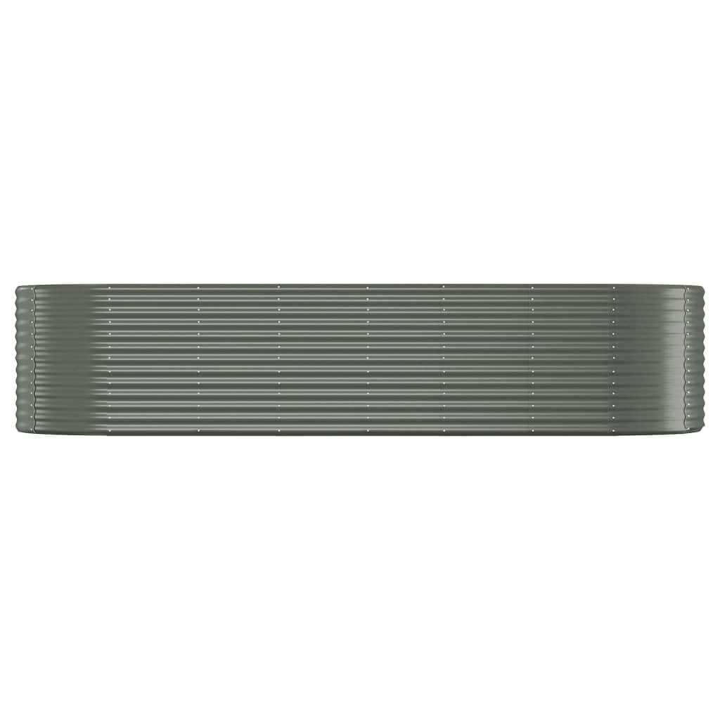 Ζαρντινιέρα Γκρι 322x100x68 εκ. Γαλβανισμένος χάλυβας