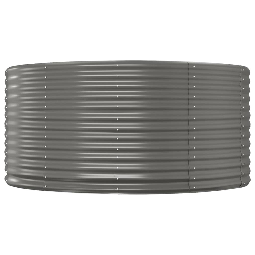 Ζαρντινιέρα Γκρι 140x140x68 εκ. Γαλβανισμένος χάλυβας