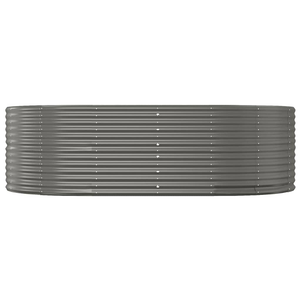 Ζαρντινιέρα Γκρι 212x140x68 εκ. Γαλβανισμένος χάλυβας