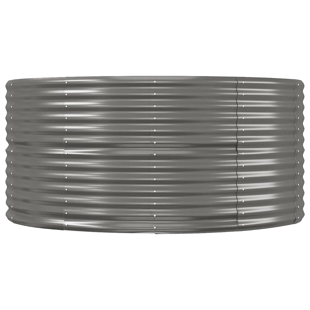 Ζαρντινιέρα Γκρι 291x140x68 εκ. Γαλβανισμένος χάλυβας - Pakobazaar
