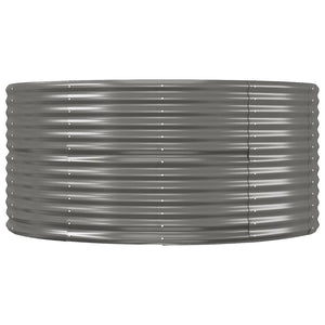 Ζαρντινιέρα Γκρι 447x140x68 εκ. Γαλβανισμένος χάλυβας - Pakobazaar