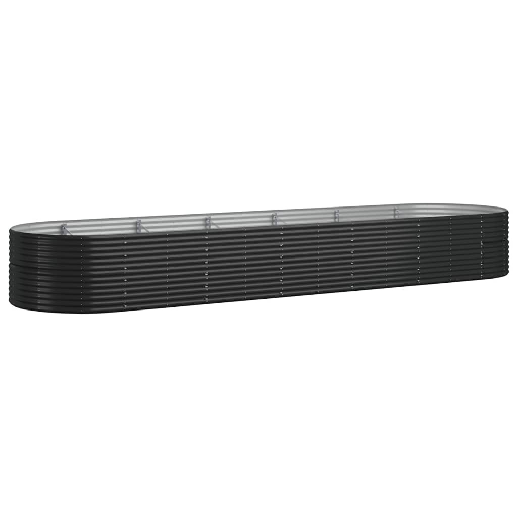 Ζαρντινιέρα Ανθρακί 510x140x68εκ Ατσάλι με Ηλεκτρ. Βαφή Πούδρας - Pakobazaar